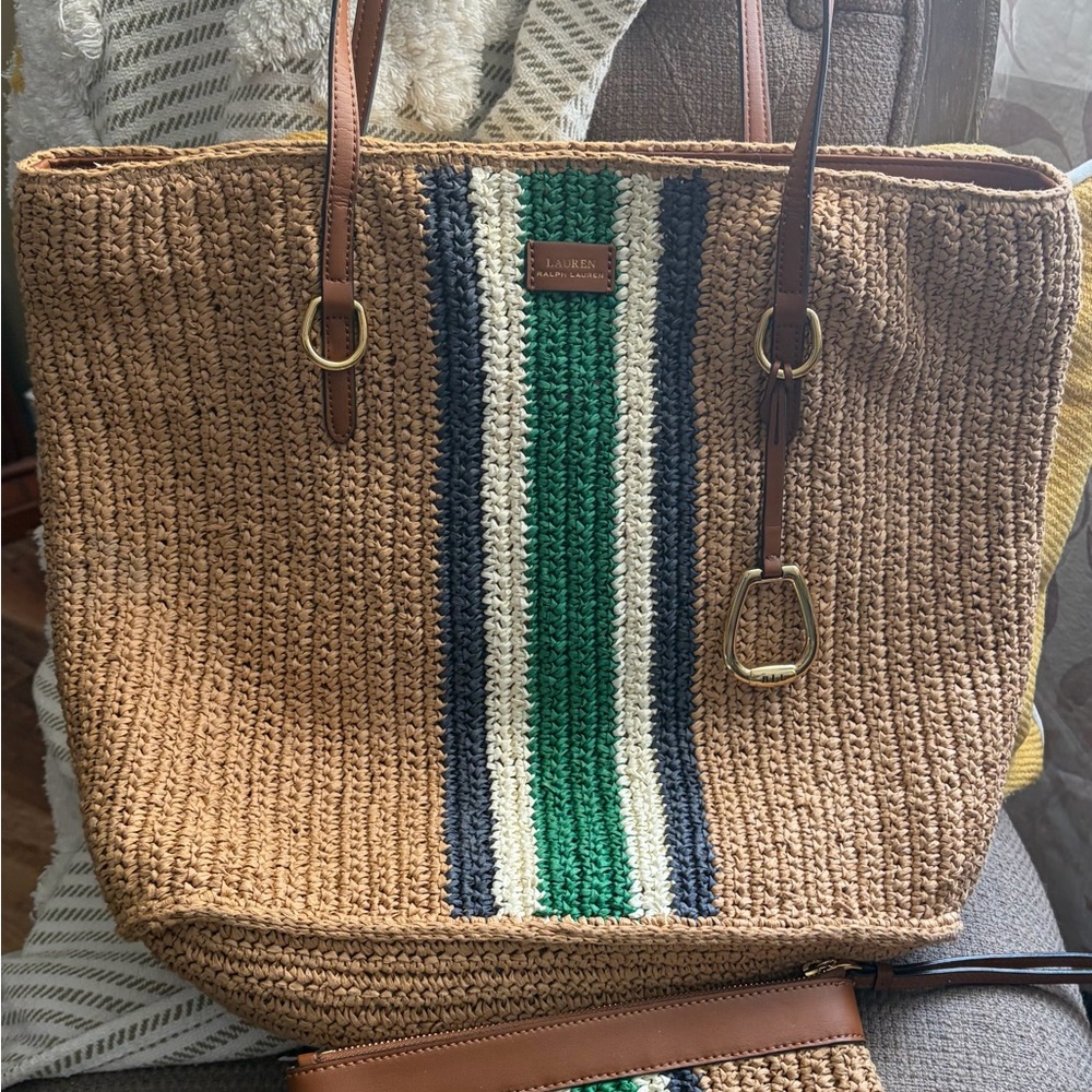 Lauren Ralph Lauren Bag with matching smaller bag!